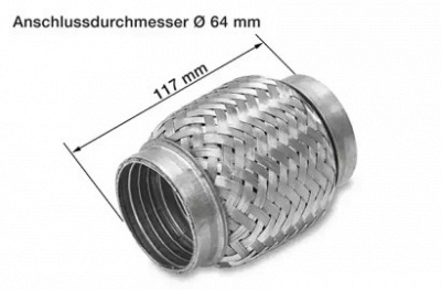 HJS 83008335 -  Гофрированная труба, выхлопная система