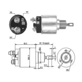 HOFFER 6646003 -  Тяговое реле, стартер