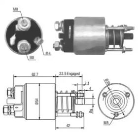 HOFFER 6646005 -  Тяговое реле, стартер