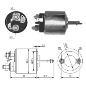 HOFFER 6646009 -  Тяговое реле, стартер