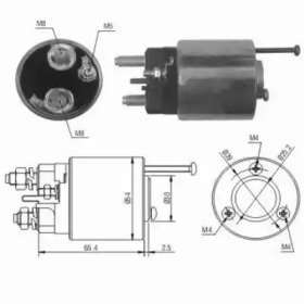 HOFFER 6646012 -  Тяговое реле, стартер