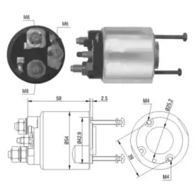 HOFFER 6646016 -  Тяговое реле, стартер