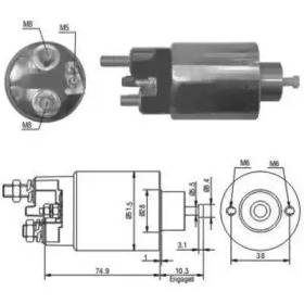 HOFFER 6646029 -  Тяговое реле, стартер
