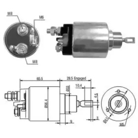 HOFFER 6646036 -  Тяговое реле, стартер