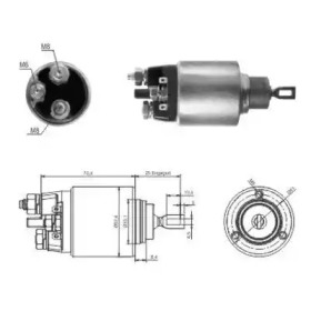 HOFFER 6646061 -  Тяговое реле, стартер