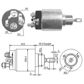 HOFFER 6646072 -  Тяговое реле, стартер