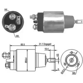 HOFFER 6646073 -  Тяговое реле, стартер