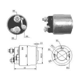 HOFFER 6646084 -  Тяговое реле, стартер