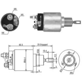HOFFER 6646103 -  Тяговое реле, стартер