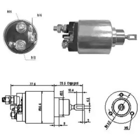HOFFER 6646130 -  Тяговое реле, стартер