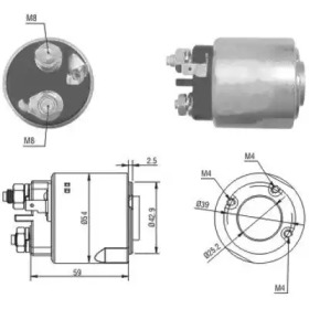 HOFFER 6646160 -  Тяговое реле, стартер