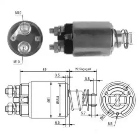 HOFFER 6646185 -  Тяговое реле, стартер
