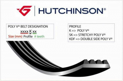 HUTCHINSON 1010k5 -  Поликлиновой ремень