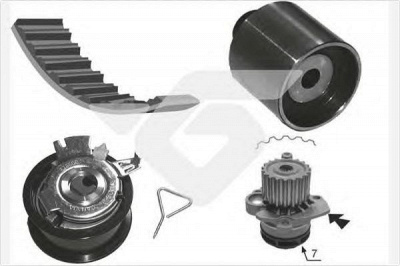 HUTCHINSON kh194wp67 -  Водяной насос + комплект зубчатого ремня