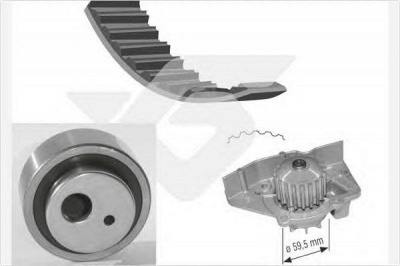 HUTCHINSON kh25wp11 -  Водяной насос + комплект зубчатого ремня