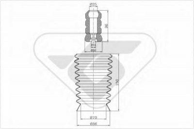 HUTCHINSON kp071 -  Пылезащитный комилект, амортизатор