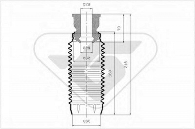 HUTCHINSON kp105 -  Пылезащитный комилект, амортизатор