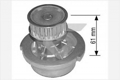 HUTCHINSON wp0019v -  Водяной насос