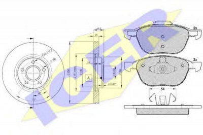 ICER 316173937 -  Комплект тормозов, дисковый тормозной механизм