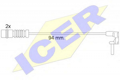 ICER 610056ec -  Сигнализатор, износ тормозных колодок