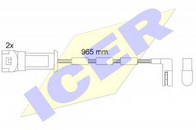 ICER 610068ec -  Сигнализатор, износ тормозных колодок
