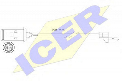 ICER 610222ec -  Сигнализатор, износ тормозных колодок