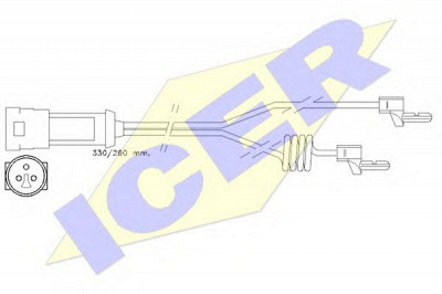 ICER 610234ec -  Сигнализатор, износ тормозных колодок