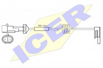 ICER 610235ec -  Сигнализатор, износ тормозных колодок