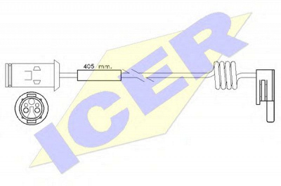 ICER 610236ec -  Сигнализатор, износ тормозных колодок