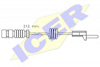 ICER 610259ec -  Сигнализатор, износ тормозных колодок