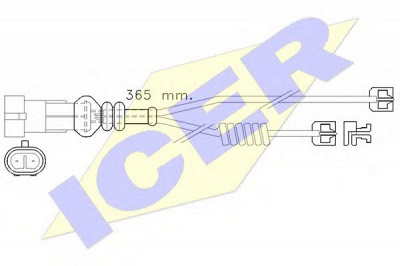 ICER 610301ec -  Сигнализатор, износ тормозных колодок