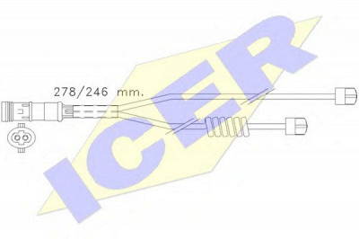 ICER 610302ec -  Сигнализатор, износ тормозных колодок