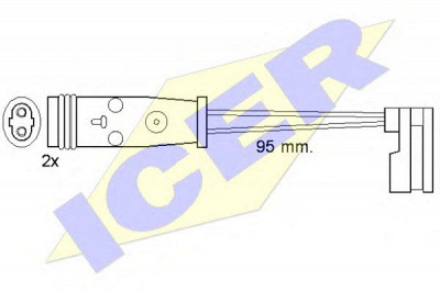ICER 610370ec -  Сигнализатор, износ тормозных колодок