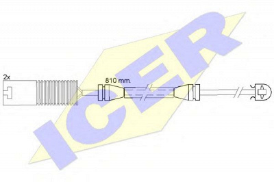 ICER 610425ec -  Сигнализатор, износ тормозных колодок