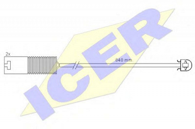 ICER 610426ec -  Сигнализатор, износ тормозных колодок