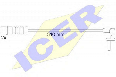 ICER 610453ec -  Сигнализатор, износ тормозных колодок