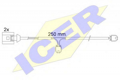 ICER 610477ec -  Сигнализатор, износ тормозных колодок