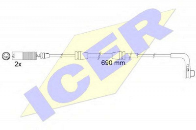 ICER 610479ec -  Сигнализатор, износ тормозных колодок