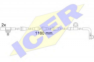 ICER 610482ec -  Сигнализатор, износ тормозных колодок