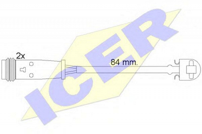 ICER 610484ec -  Сигнализатор, износ тормозных колодок