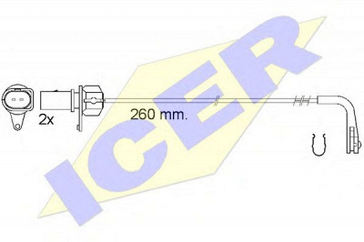 ICER 610545ec -  Сигнализатор, износ тормозных колодок