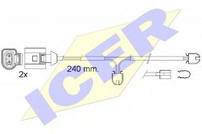 ICER 610546ec -  Сигнализатор, износ тормозных колодок
