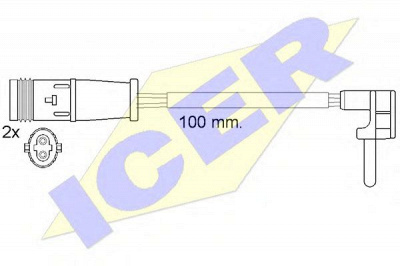 ICER 610548ec -  Сигнализатор, износ тормозных колодок