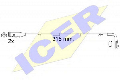 ICER 610549ec -  Сигнализатор, износ тормозных колодок