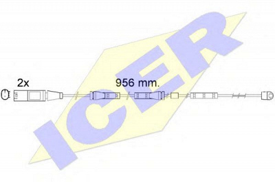 ICER 610556ec -  Сигнализатор, износ тормозных колодок