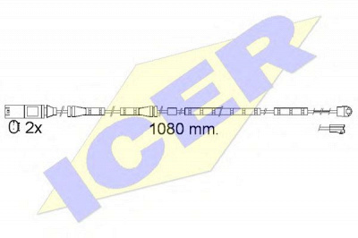 ICER 610558ec -  Сигнализатор, износ тормозных колодок