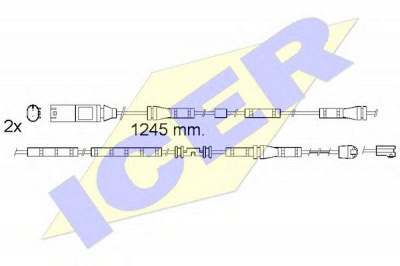 ICER 610559ec -  Сигнализатор, износ тормозных колодок