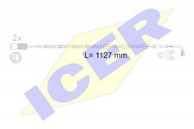ICER 610605ec -  Сигнализатор, износ тормозных колодок