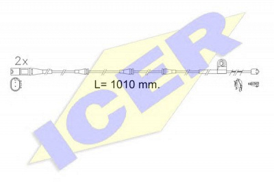 ICER 610622ec -  Сигнализатор, износ тормозных колодок