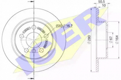 ICER 78bd00452 -  Тормозной диск